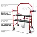 Metaltech Steel Portable Scaffold with 750 lb. Load Capacity, 4 ft. Platform Height