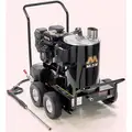 Mi-T-M Medium Duty (2000 to 2799 psi) Gas Cart Pressure Washer, Hot Water Type, 2.5 gpm, 2500 psi