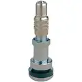 Haltec Truck Valve: 0.453 in Rim Hole Size, 2 1/5 in L, For Ford (F) Series Trucks with Dual Wheels, Metal