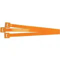 Standard Nylon Cable Tie, Orange, 8" L, 50 lb.