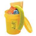 Spilfyter Spill Kit/Station, Container Type Bucket, Fluid Compatibility Harsh Chemicals