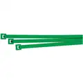 Standard Nylon Cable Tie, Green, 8" L, 50 lb.