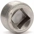 Square Recessed Head Plug, Magnetic, MNPT, 3/4" Pipe Size - Pipe Fitting