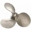 316L Stainless Steel Propeller, Right Hand Orientation, Blade Dia. (In.) 10, Bore Dia. (In.) 1.002