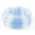 Tubing: PVC, Clear, 1/2 in Inside Dia, 5/8 in Outside Dia, 100 ft Overall Lg, Shore A 73