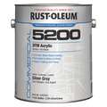 Rust-Oleum Interior/Exterior Paint: For Concrete/Masonry/Metal/Steel/Wood/Zinc, Silver Gray, 1 gal Size, Water