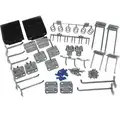 Steel Pegboard Hook Assortment Kit, Screw In Mounting Type, Silver, Finish: Zinc Plated Steel