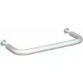 Aluminum Pull Handle with Matte Finish, Silver; Hardware Included