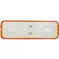 Imperial Clearance Markerl Lamp, 19 Series, Base Mount, LED, Yellow Rectangular, 4 Diode, P2, 19 Series Male Pin, 12V
