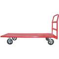 Towable Steel-Deck Platform Truck , Steel Deck Material, Steel Frame Material, 2000 lb. Load Capacity, 60" Deck Length