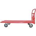 Platform Truck, Steel Deck Material, Steel Frame Material, 2000 lb. Load Capacity, 60" Deck Length