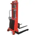 Electric Lift, Manual Push Stacker, 2200 lb. Load Capacity, Lifting Height Max. 137"