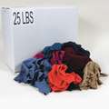 Tough Guy Cloth Rag: Gen Purpose Cleaning, Sweatshirt, Reclaimed, Assorted, Varies, 25 lb Wt