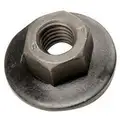 M8-1.25 Hex Nut with Free Spinning Washer; 24 mm dia., 13 mm Hex Size