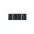 Grille,Metal,Gray,16-1/2 In. H