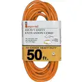 Imperial 50 ft., Heavy Duty Extension Cord, 125 V, 14/3, Orange
