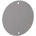 Bell 4In Round Weatherproof Cover Blank, Gray