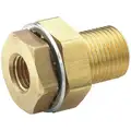 Anchor Coupling: Brass, 1/4 in x 1/4 in Fitting Pipe Size, Male NPT x Female NPT, Coupling