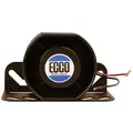 Ecco Backup Alarm, 87-112 dB, 12-24 V, 0.4 A, 4"H, Black