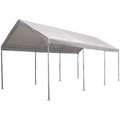 20 ft. x 10.8 ft. White Universal Multi-Use Canopy, 9.9 ft. Center Height