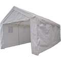 20 ft. x 10.8 ft. White Heavy Duty Shelter, 10 ft. Center Height