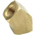 45&deg; Elbow: Brass, 1/8 in x 1/8 in Fitting Pipe Size, Female NPT x Female NPT, 3/8 in Overall Lg