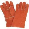 Condor Welding Gloves, Gauntlet Cuff, L, 13" Glove Length, Cowhide Leather Palm Material