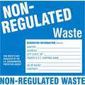 Non Regulated Waste, DOT Handling Label, Paper, Height: 6", Width: 6"