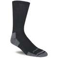 Carhartt Socks: Crew, Men's, 5 to 8-1/2 Fits Shoe Size, Black, Cotton, CARHARTT, M, 3 PK