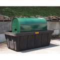 Condor Uncovered, Polyethylene Tank Containment Sump; 373 gal. Spill Capacity, Drain Included, Black