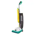 Bissell Commercial Upright Vacuum, Disposable Bag, 12" Cleaning Path Width, 105 cfm, 14.5 lb. Weight