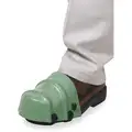 Foot Guard: Unisex, Green, Plastic, 3 oz Wt Each, Straps, Universal, Imperial Supplies APPROVED, 1 PR