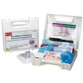 Bloodborne Pathogen Kit, Plastic Case, White, 1 EA