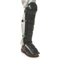 Knee and Shin Guard: Unisex, Black, Plastic, 25 oz Wt Each, Straps, Universal, 1 PR