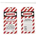 Brady Danger Tag, Vinyl, Danger Do Not Operate Lock-Out Tag, 5-1/2" x 3", 10 PK