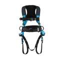 Full Body Full Body Harness, Harness Size: S/M, Weight Capacity: 420 lb., Black / Blue