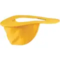 Visor with Neck Shade, Yellow, For Use With Front Brim Hard Hats