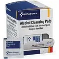 First Aid Only Alcohol Pads, Wipes, Box, Wrapped Packets, 2-1/4" x 1-1/8", PK 100
