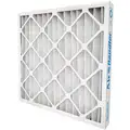 LEED/Green Pleated Air Filter, 20x24x4, MERV 13, High Capacity, Synthetic, Beverage Board