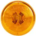 Truck-Lite 2" Clearance Marker Lamp, 30 Series, Yellow Round, Incandescent, Sealed, 12 V, PL-10, 30200Y