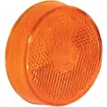Truck-Lite 2-1/2" Clearance Marker Lamp, 10 Series, Yellow Round, Incandescent, Sealed, 12 V, PL-10, 10202Y