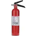 2-1/2 lb., ABC Class, Dry Chemical Fire Extinguisher; 15 ft. Range Max., 8 to 12 sec. Discharge Time