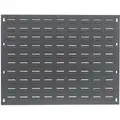 Louvered Panel with 0 Bins, 27"W x 1/4"D x 21"H, Number of Sides: 1, 175 lb. Load Capacity