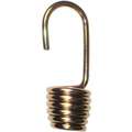 Bungee Hook: 2 15/16 in x 1 1/4 in, Dichromate Steel, Brass, 4 PK