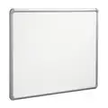 Balt Dry Erase Board: Wall Mounted, 48 in Dry Erase Ht, 96 in Dry Erase Wd, 1 in Dp, Silver, White, Steel