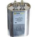 Titan Pro Oval Motor Run Capacitor,50 Microfarad Rating,370-440VAC Voltage