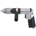 Chicago Pneumatic 0.4 HP Industrial Duty Keyed Air Drill, Pistol Style, 1/2" Chuck Size