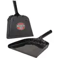 Steel Dust Pan, Overall Length 13-3/4", Overall Width 11-5/8"