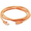 Voice and Data Patch Cord: 5e, RJ45, 5 ft Lg - Patch Cord, Orange