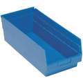 Shelf Bin, Blue, 8" H x 17-7/8" L x 8-3/8" W, 1EA